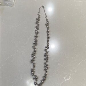 Banana Republic Silver Beaded Necklace